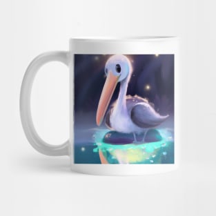 Cute Pelican Drawing Mug